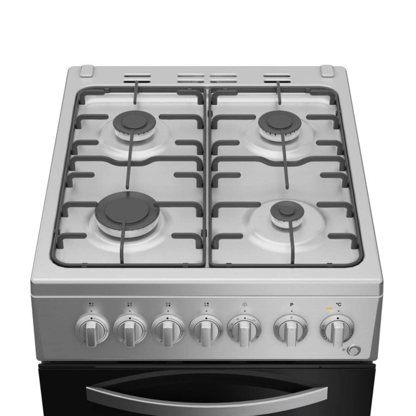 Indesit I5G3PMX 50cm Duel Fuel Single Cooker - Stainless Steel