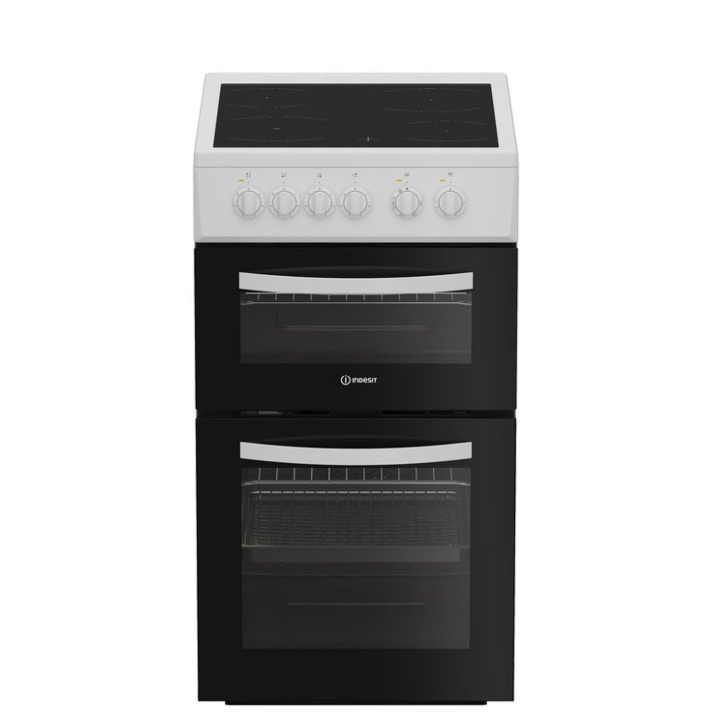 Indesit ITE5EMW 50cm Electric Twin Cooker - White
