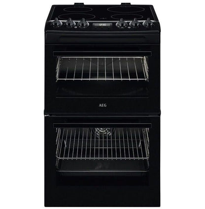 AEG CCX1530ACB 55cm Double Oven Cooker with Ceramic Hob - Black