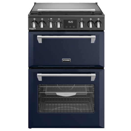 Stoves 444411995 Richmond Deluxe 60cm Dual Fuel Cooker - Midnight Blue