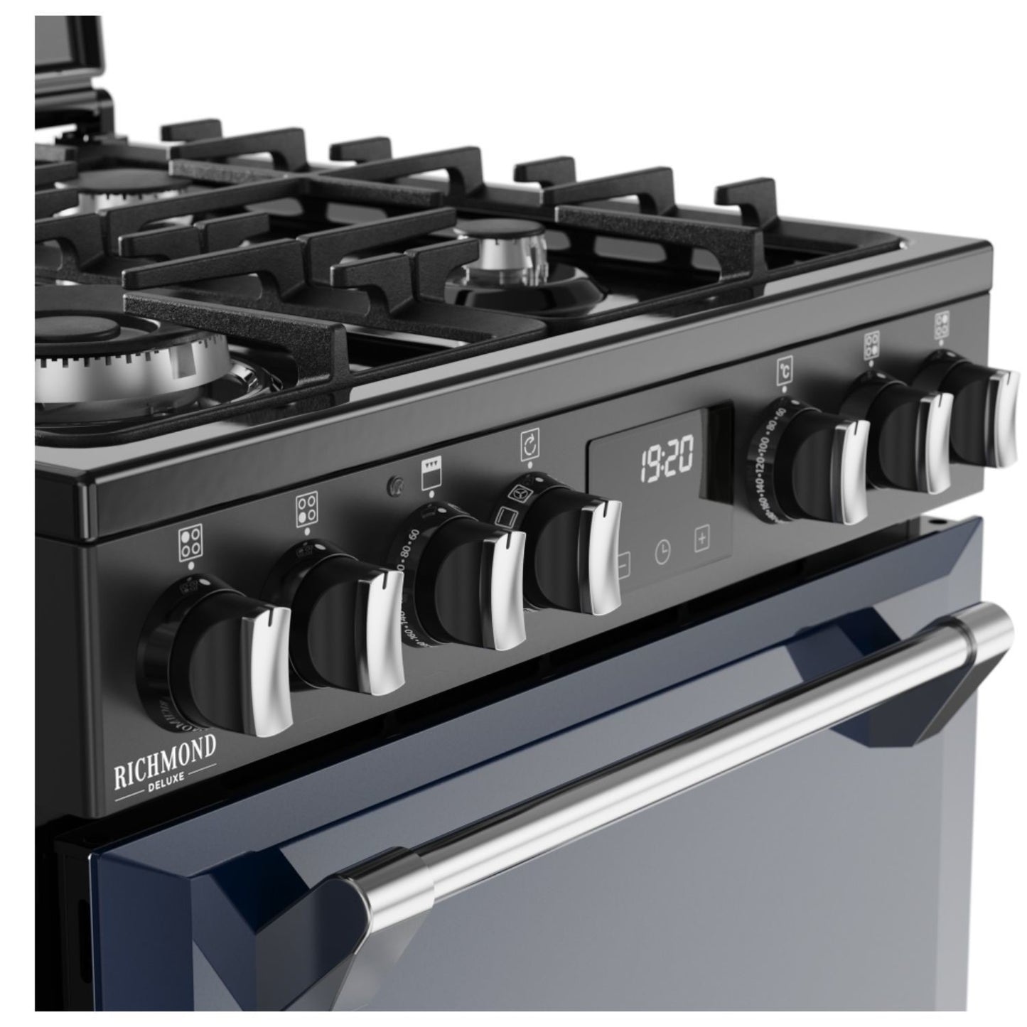 Stoves 444411995 Richmond Deluxe 60cm Dual Fuel Cooker - Midnight Blue