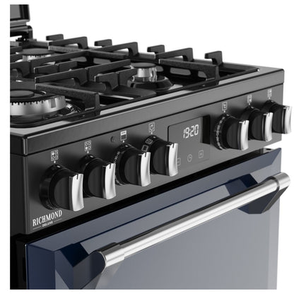 Stoves 444411995 Richmond Deluxe 60cm Dual Fuel Cooker - Midnight Blue