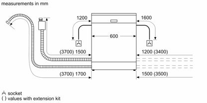 SMV4ECX23G - Series 4, Fully-integrated dishwasher, 60 cm