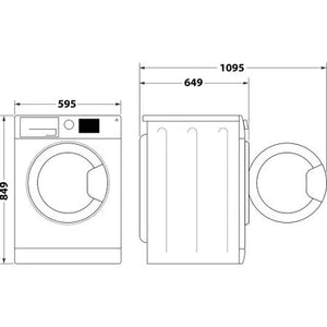 Indesit YTM1183XUK 8kg Heat pump tumble dryer: freestanding