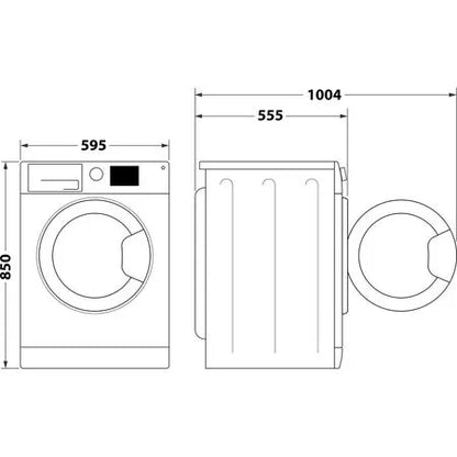 Indesit BDE96436SVUK 9/6KG Washer Dryer – Silver