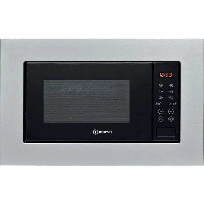 Indesit MWI 120 GX UK Built In Microwave and Grill - Stainless Steel
