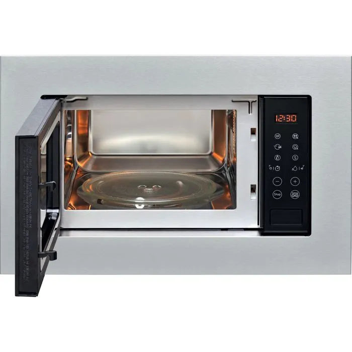 Indesit MWI 120 GX UK Built In Microwave and Grill - Stainless Steel