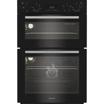 INDESIT DII10DB  - Built In Electric Fan Oven 69L / 36L - Black