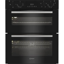 Load image into Gallery viewer, Indesit DUI10DB - Built Under Electric Fan Double Oven - Black
