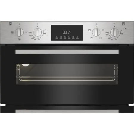 Indesit DUI12DIX Built Under Electric Fan Double Oven - Stainless Steel