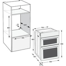 Load image into Gallery viewer, INDESIT DII10NS - Built In Electric Fan Oven 69L / 36L - Silver
