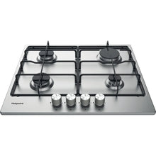 Load image into Gallery viewer, Hotpoint PPH 60P F IX UK 60cm 4 Burner Gas Hob - Silver
