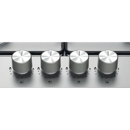 Hotpoint PPH 60P F IX UK 60cm 4 Burner Gas Hob - Silver