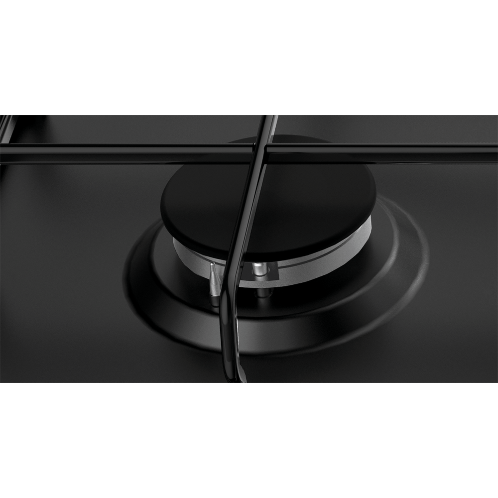 Hotpoint PPH60PFNB 60cm Black Gas Hob with Front Control