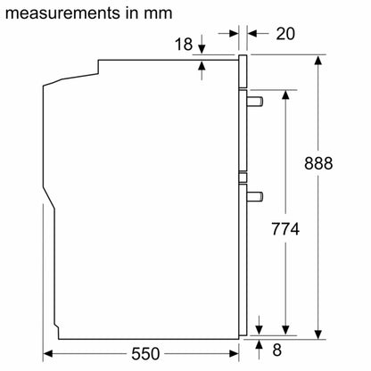 Series 6, Built-in double oven MBA5785S6B