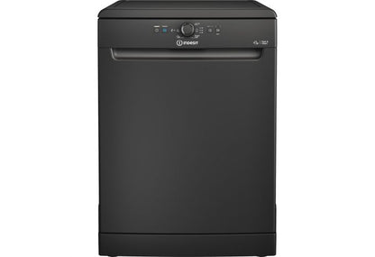 Indesit D2FHK26BUK Push&Go Full Size Freestanding Dishwasher - Black - 14 Place