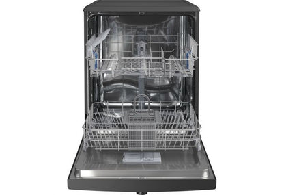 Indesit D2FHK26BUK Push&Go Full Size Freestanding Dishwasher - Black - 14 Place