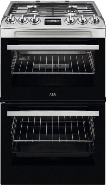 AEG CGX1130ACM 55cm Gas Cooker with Lid - Stainless Steel