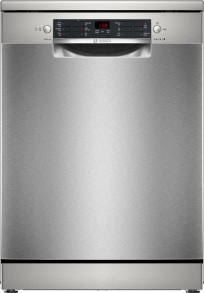 Bosch SMS26AI08G Series 2, 12 Place Dishwasher, 60 cm, Silver