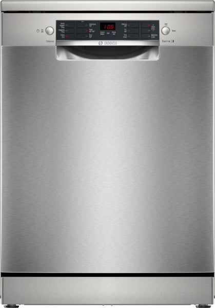 Bosch SMS26AI08G Series 2, 12 Place Dishwasher, 60 cm, Silver