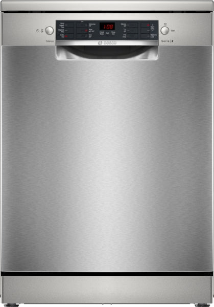 Bosch SMS26AI08G Series 2, 12 Place Dishwasher, 60 cm, Silver