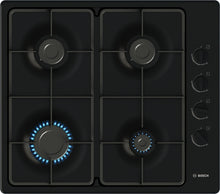 Load image into Gallery viewer, Bosch PBP6B6K60 Black 60cm Gas Hob
