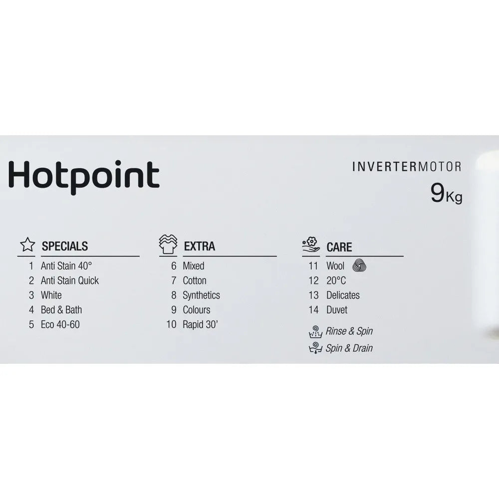 Hotpoint BIWMHG91485UK 9KG Integrated Washing Machine