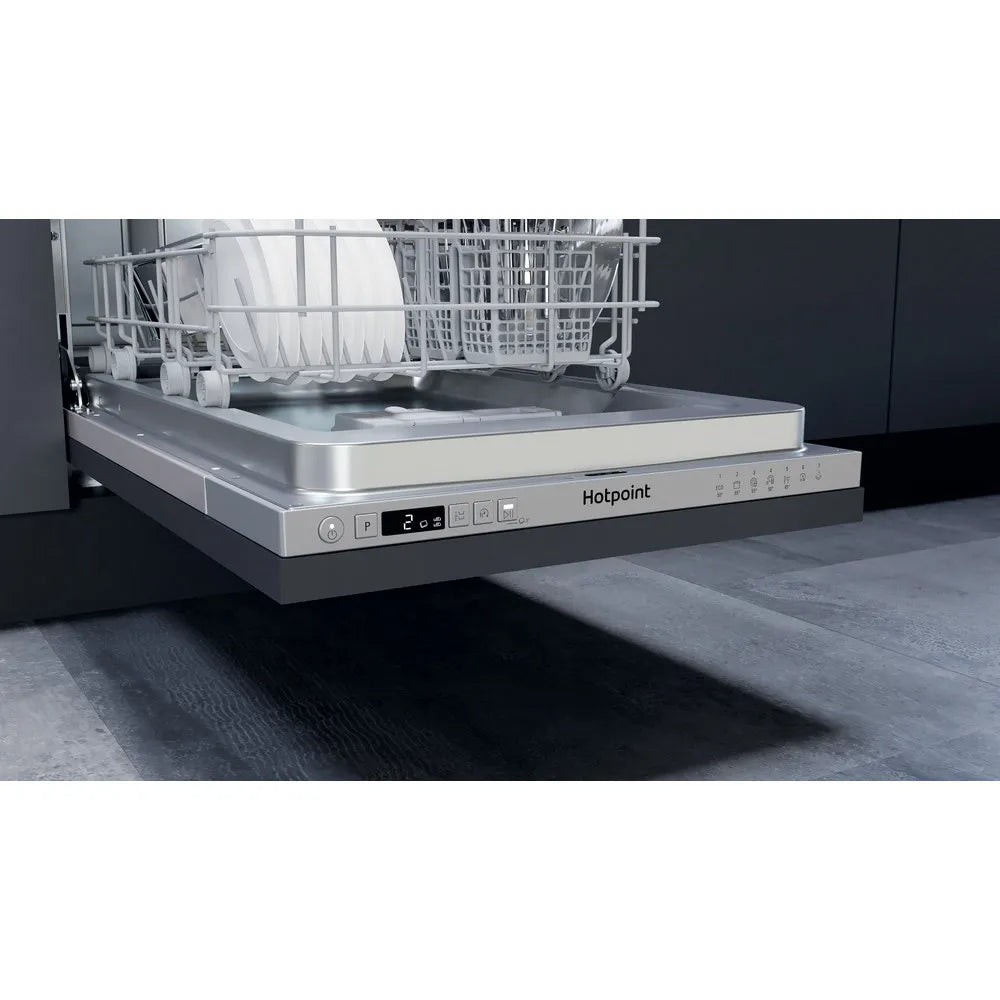 Hotpoint HI9C3M19CSUK Slimline Integrated Dishwasher - Silver