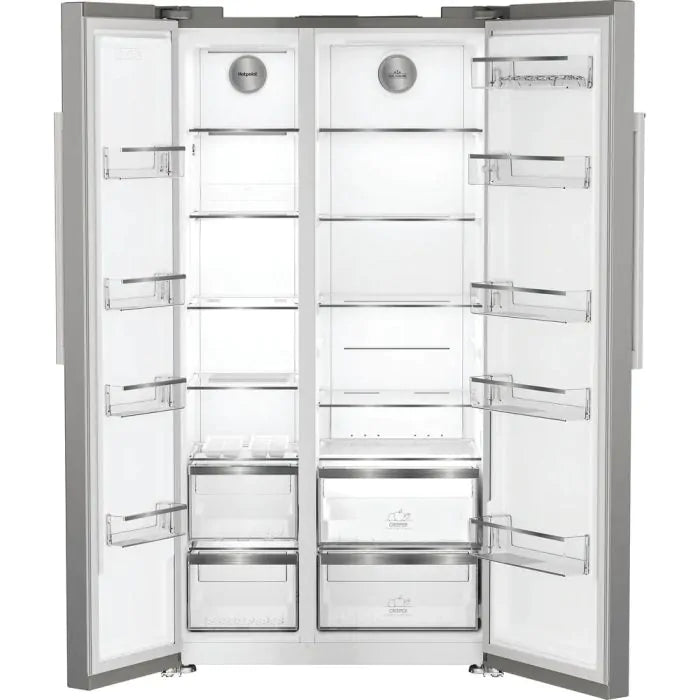 Hotpoint HPG26592XP4UK 593L American Style Fridge Freezer - Silver