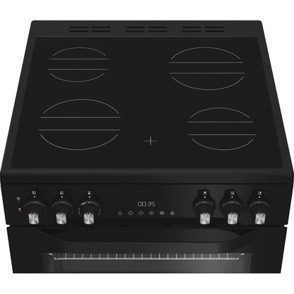 Hotpoint HTE6VDCB1 - Black 60cm Electric Cooker - Ceramic Hob - A Energy