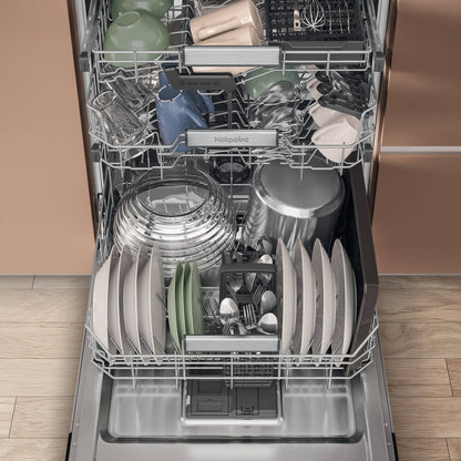 Hotpoint HI9C3M19CSUK Slimline Integrated Dishwasher - Silver