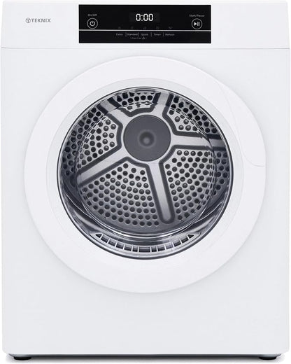 Teknix TK2V3W - White 3KG Tumble Dryer - Compact Vented - C Energy Rating