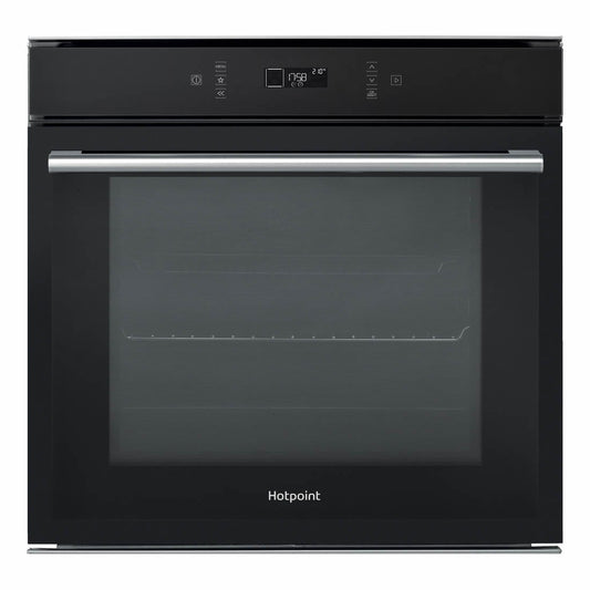 Hotpoint - SI6871SPBL - Class 6 - Single Oven - 73L - LCD Touch Graphics - Black With Multiflow, Rotisserie and Telescopic Shelves