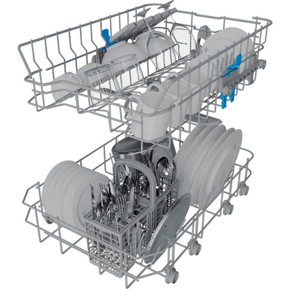Indesit - IN2FE10CS90SUK - Dishwasher: slim, silver