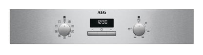 AEG BCX23101EM 59.4cm Built In Electric Single Oven - Stainless