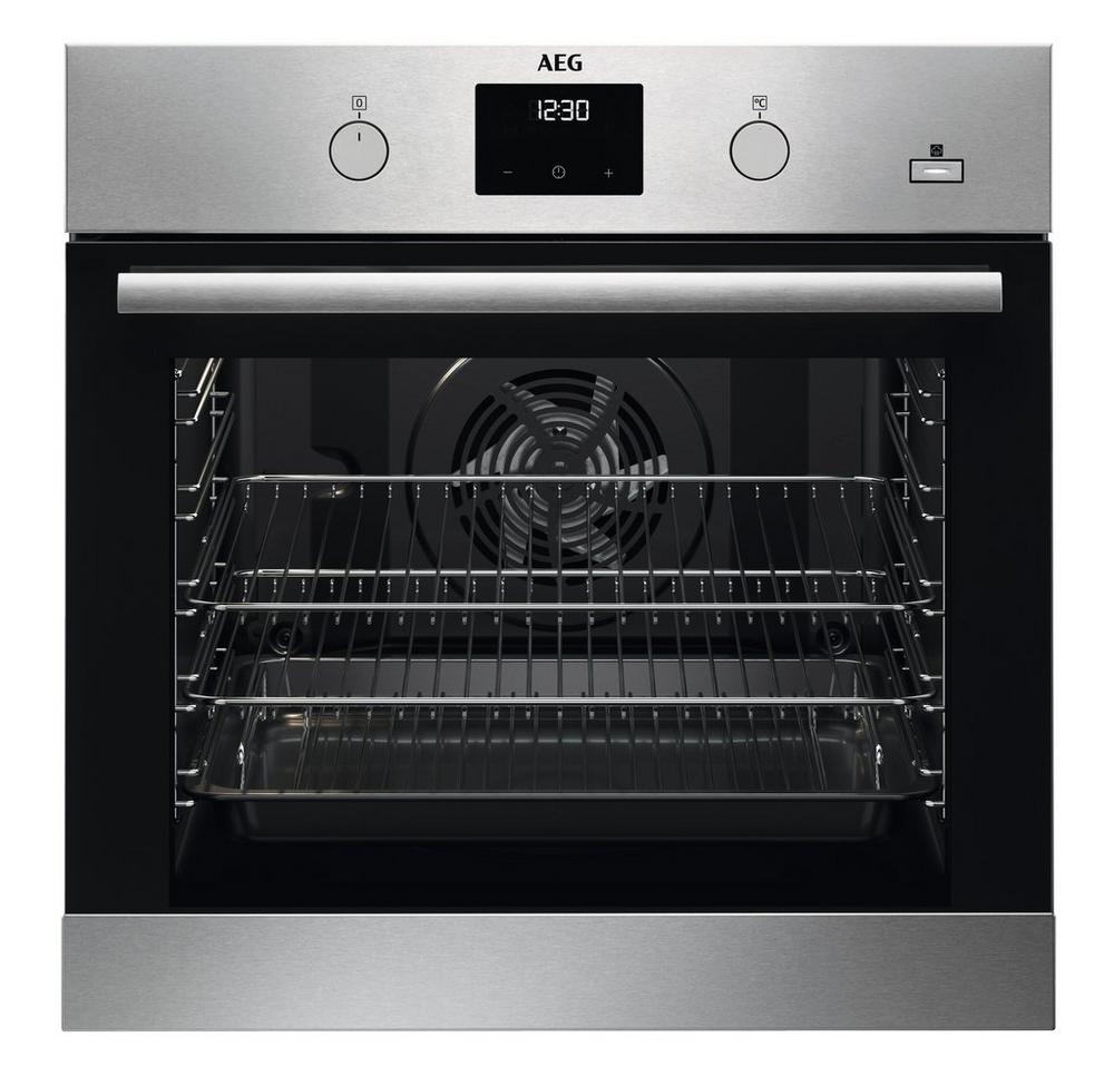 AEG BES35501EM 59.5cm Built In Electric Single Oven - Stainless Steel