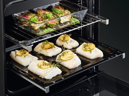 Blomberg HKRN651W 60cm Double Oven Electric Cooker with Vitroceramic Hob - White