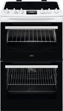 Load image into Gallery viewer, AEG CCX1530ACW 55cm Double Oven Electric Cooker with Ceramic Hob - White
