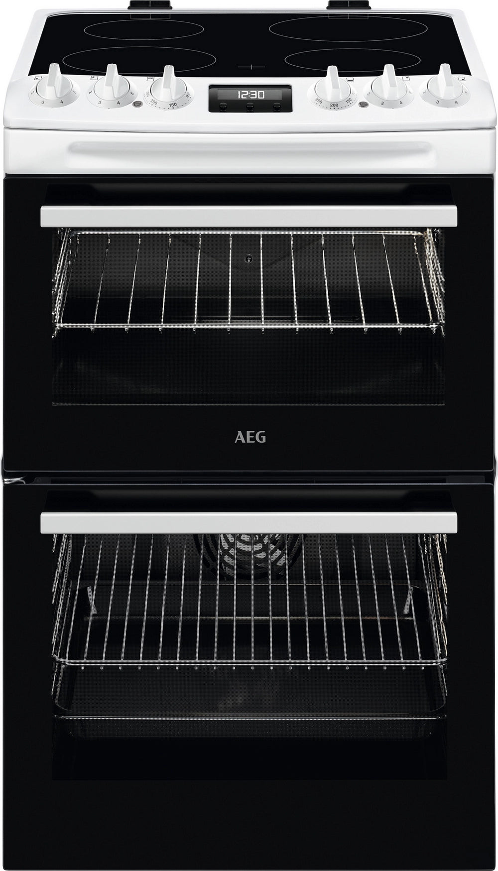Blomberg HKRN651W 60cm Double Oven Electric Cooker with Vitroceramic Hob - White