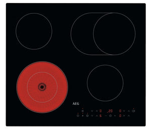 AEG HRX64360CB 59cm Ceramic Hob - Black