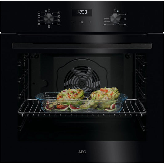 AEG OU5AB20XK 60cm Built In Electric Single Oven - Black