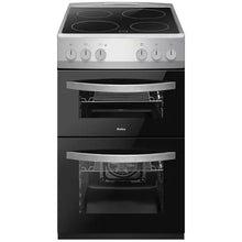 Load image into Gallery viewer, Amica AFC502SS 50cm Electric Cooker with Ceramic Hob - Stainless Steel
