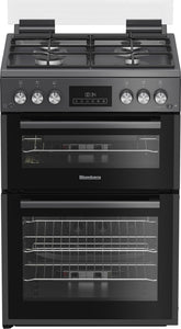 Blomberg GGRN655N 60cm Double Oven Gas Cooker with Gas Hob - Anthracite