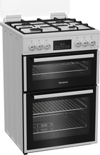 Load image into Gallery viewer, Blomberg GGRN655W 60cm Double Oven Gas Cooker with Gas Hob - White
