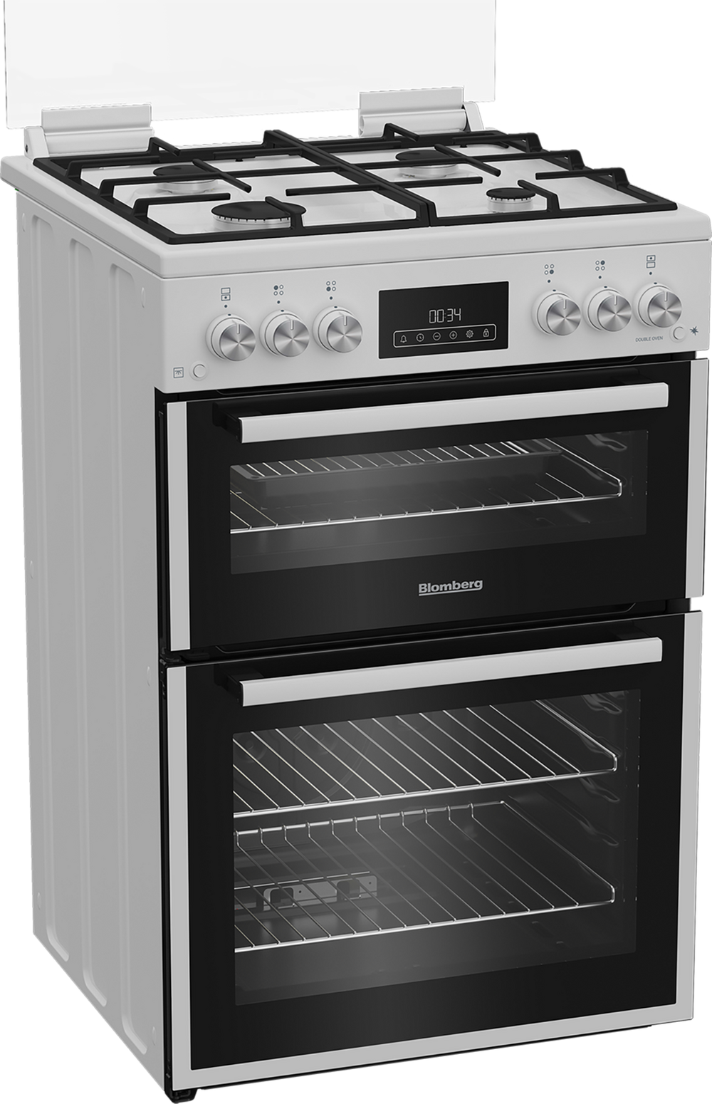 Blomberg GGRN655W 60cm Double Oven Gas Cooker with Gas Hob - White