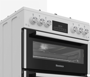 Blomberg GGRN655W 60cm Double Oven Gas Cooker with Gas Hob - White