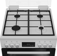 Load image into Gallery viewer, Blomberg GGRN655W 60cm Double Oven Gas Cooker with Gas Hob - White
