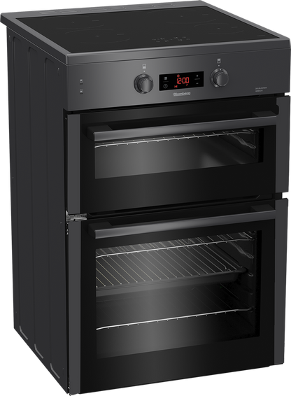Blomberg HIN651N 60cm Double Oven Electric Cooker with Induction Hob - Anthracite