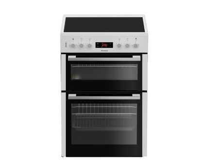 Blomberg HKN65W 60cm Double Oven Electric Cooker with Ceramic Hob - White