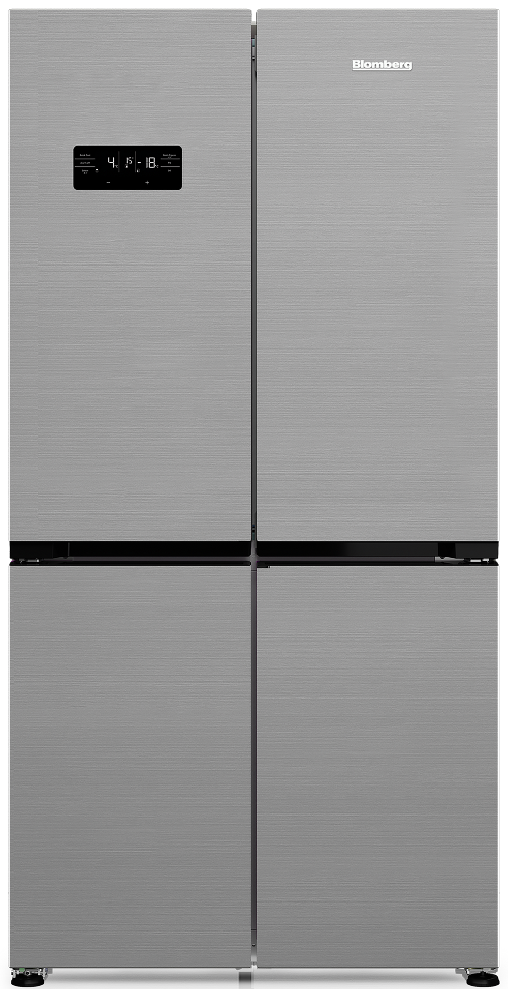 Blomberg KQD114VPX 90.8cm 60/40 Dual Cooling Frost Free American Fridge Freezer - Brushed Steel